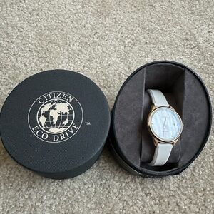 Citizen Eco-Drive Gold and White Women's Watch